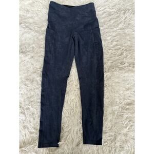 Tuff Athletics women's sz. XS blue washed sport leggings. Exc. cond. Comfortable
